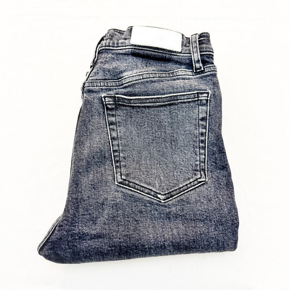 Re/Done Stoned Noir Button Fly Charcoal Denim Jeans Size 29